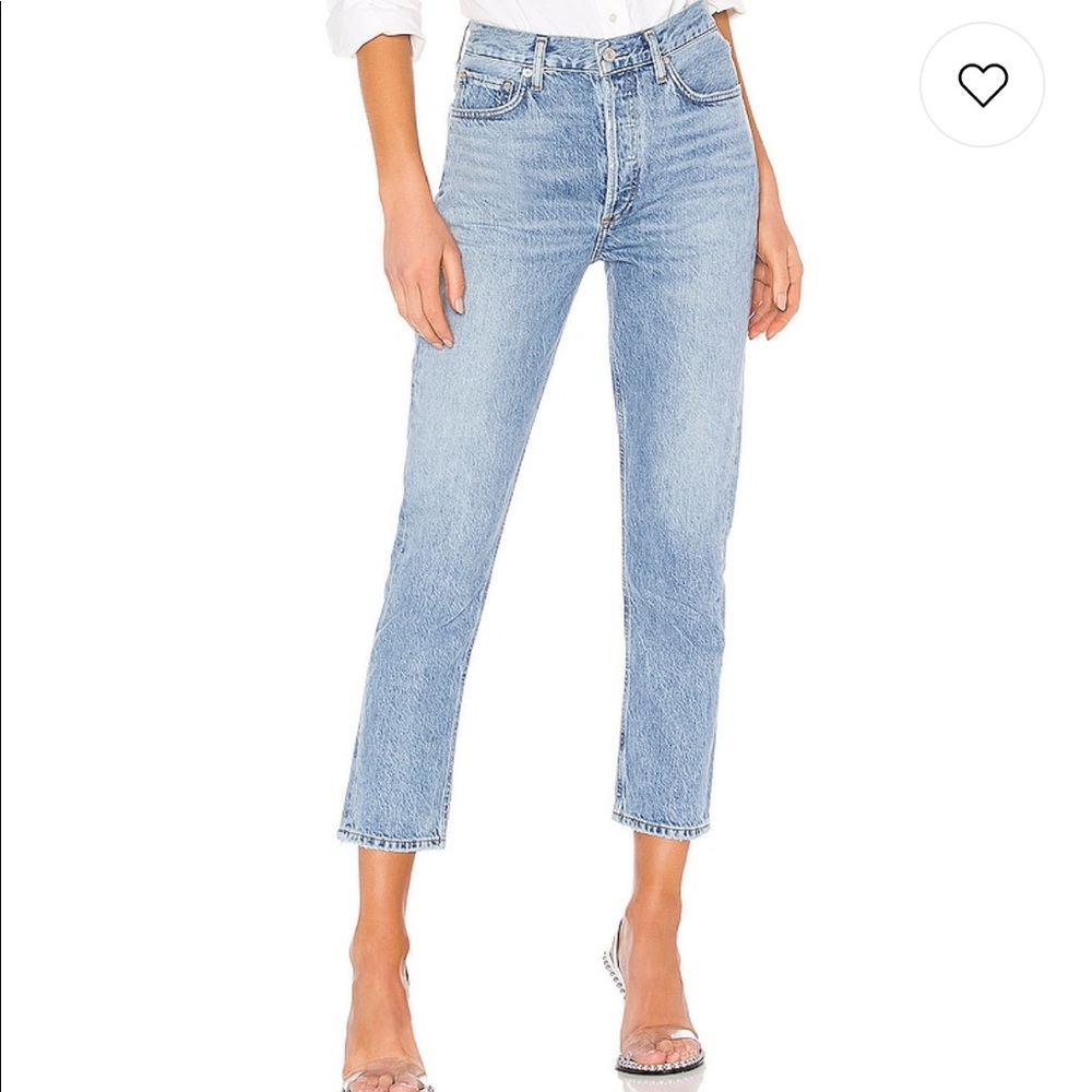 AGolde Riley High Rise crop jeans 25